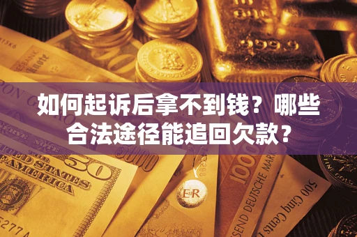 武汉如何起诉后拿不到钱？哪些合法途径能追回欠款？