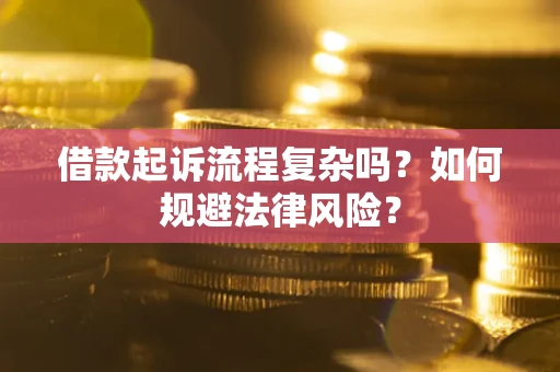 武汉借款起诉流程复杂吗？如何规避法律风险？