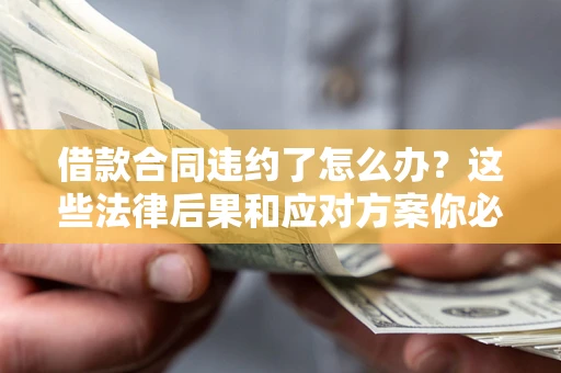 武汉借款合同违约了怎么办？这些法律后果和应对方案你必须知道
