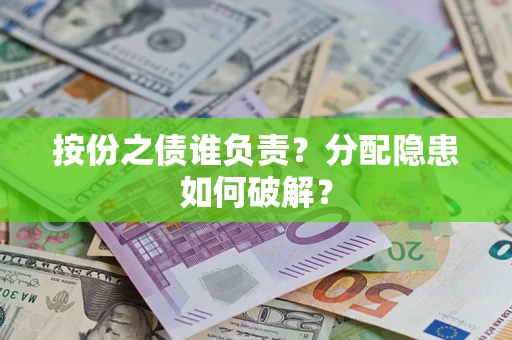 武汉按份之债谁负责？分配隐患如何破解？