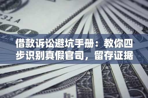 武汉借款诉讼避坑手册：教你四步识别真假官司，留存证据不踩雷
