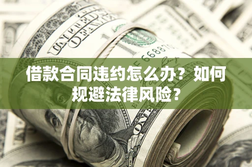 武汉借款合同违约怎么办？如何规避法律风险？
