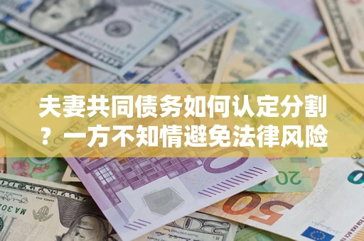武汉夫妻共同债务如何认定分割？一方不知情避免法律风险必看！